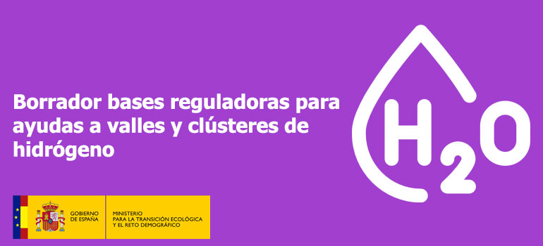 Ayudas a valles y clústeres de hidrógeno