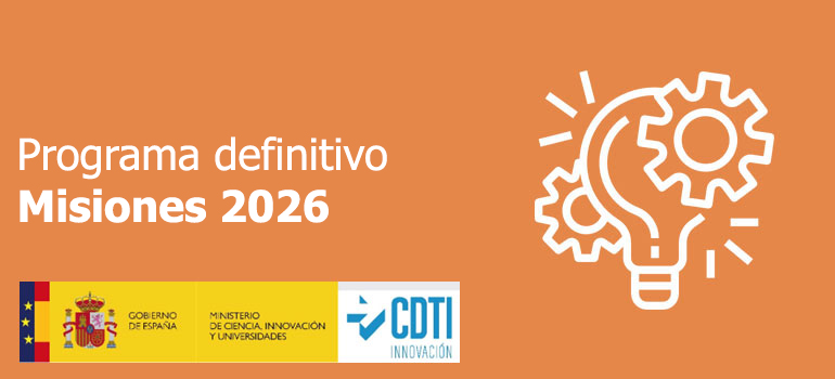 CDTI publica la convocatoria Misiones 2026