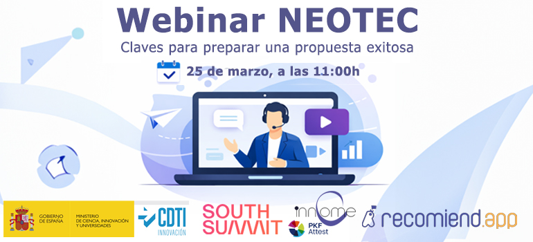 wEBINAR neotec, Claves para preparar una propuesta exitosa